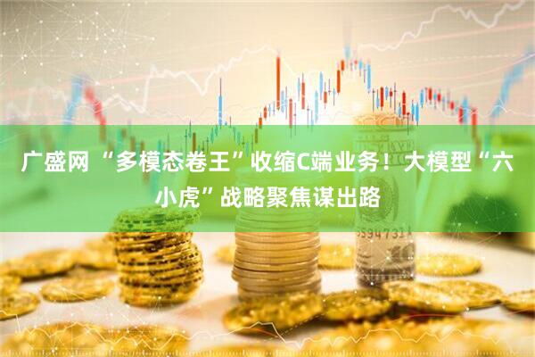 广盛网 “多模态卷王”收缩C端业务！大模型“六小虎”战略聚焦谋出路