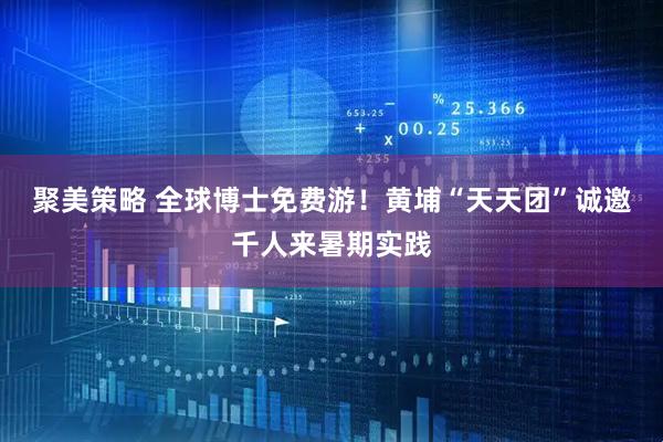 聚美策略 全球博士免费游！黄埔“天天团”诚邀千人来暑期实践