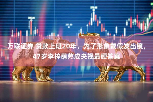 万联证券 贷款上班20年，为了形象戴假发出镜，47岁李梓萌熬成央视最硬答案